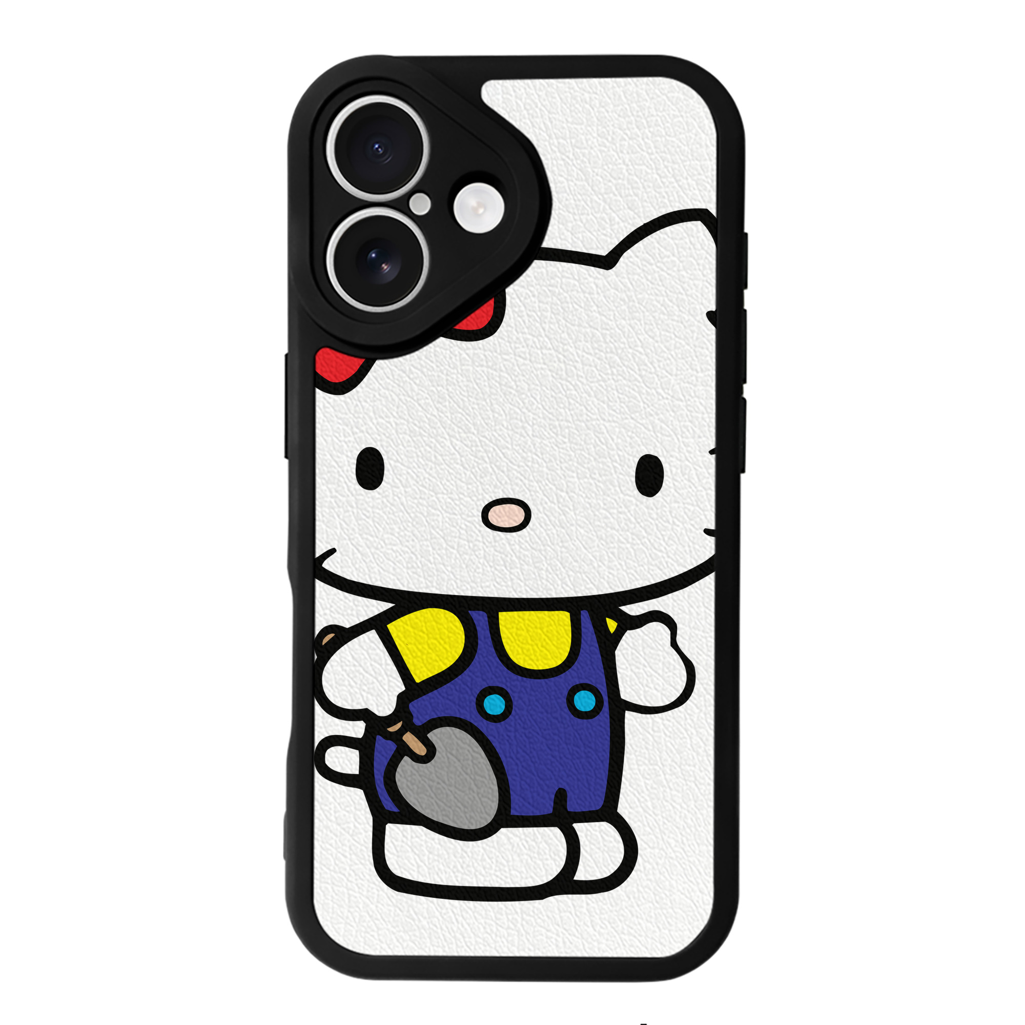 （画像用） Hello Kitty ハローキティ 【iPhone 16シリーズ対応】シリコンスマホケース（レザー調） 材質：シリコン